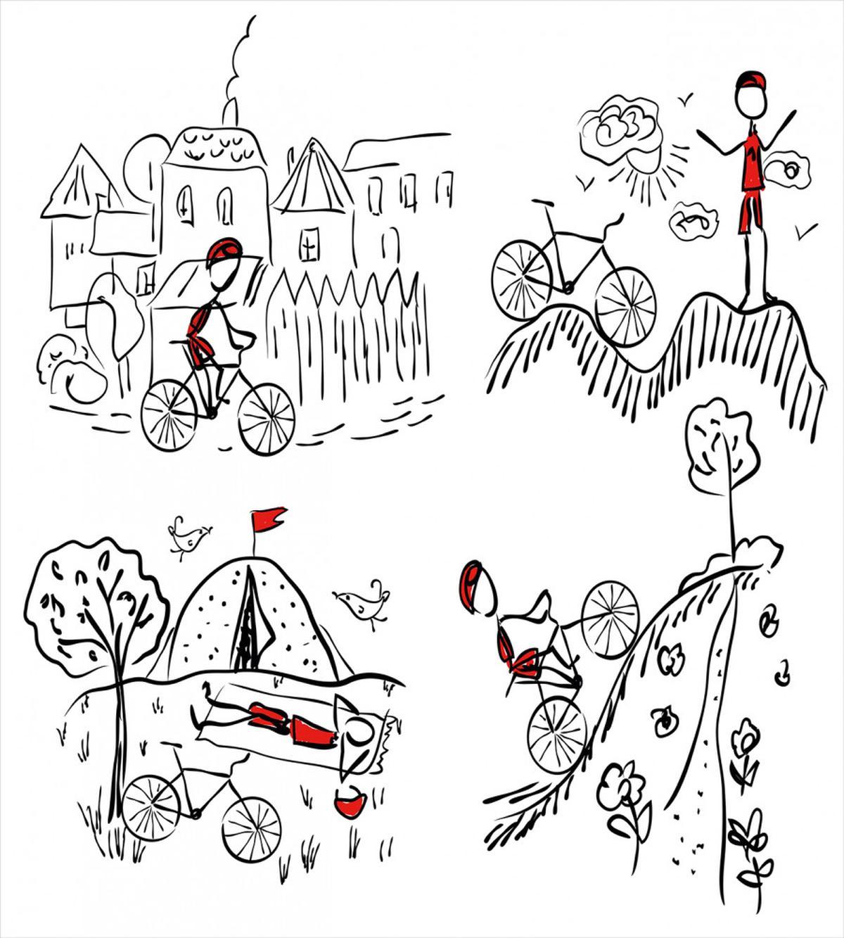 Sketchy Cyclist — Pattern