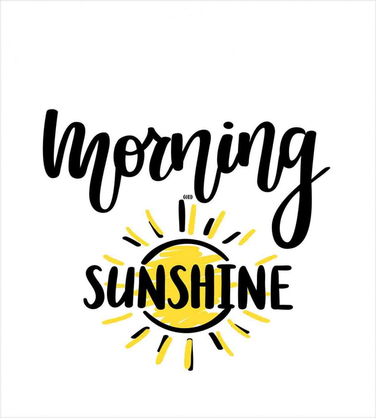 Doodle Morning Sunshine Text — Pattern