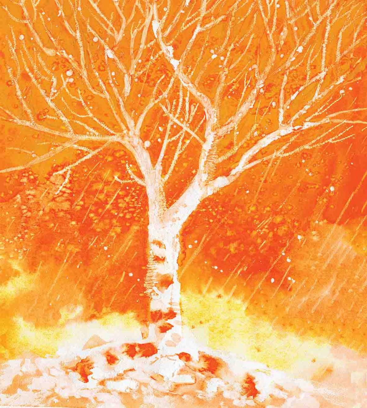 Leafless Tree Autumn — Pattern
