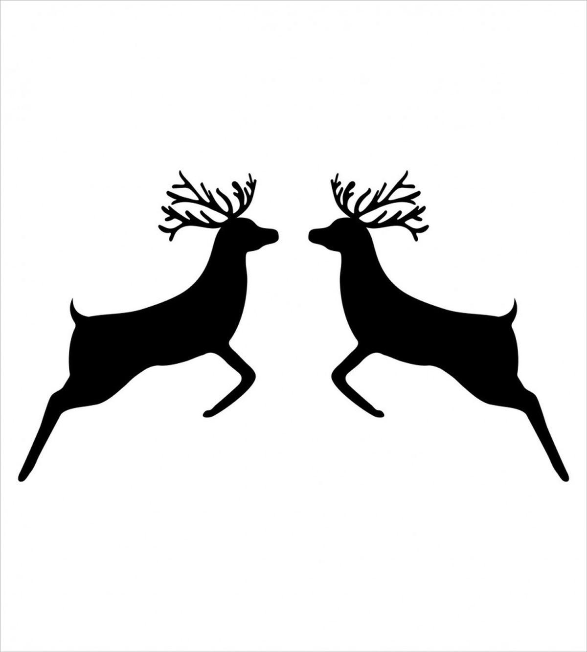 Reindeer Silhouette — Pattern