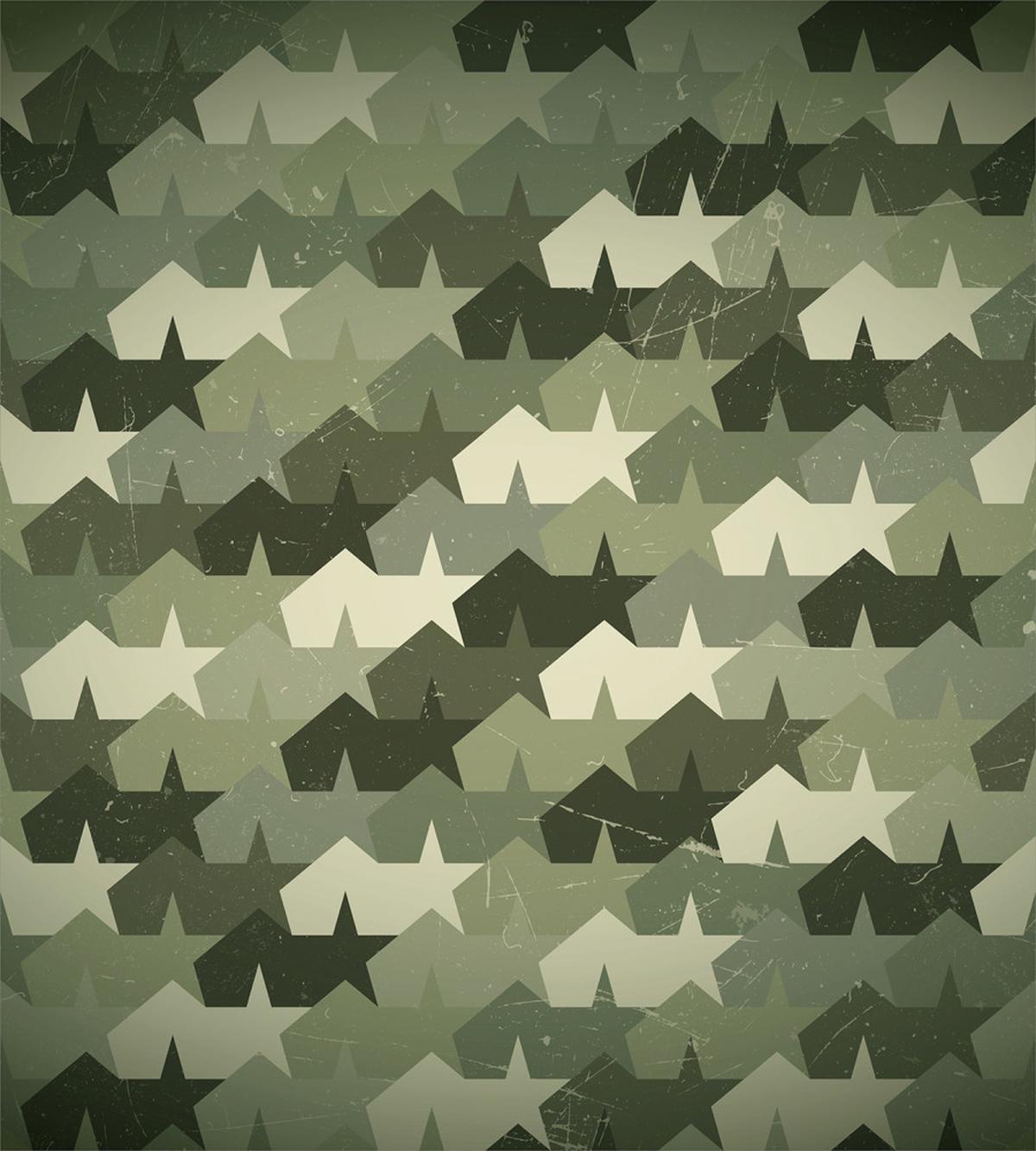 Mosaic Grunge Camo Worn — Pattern
