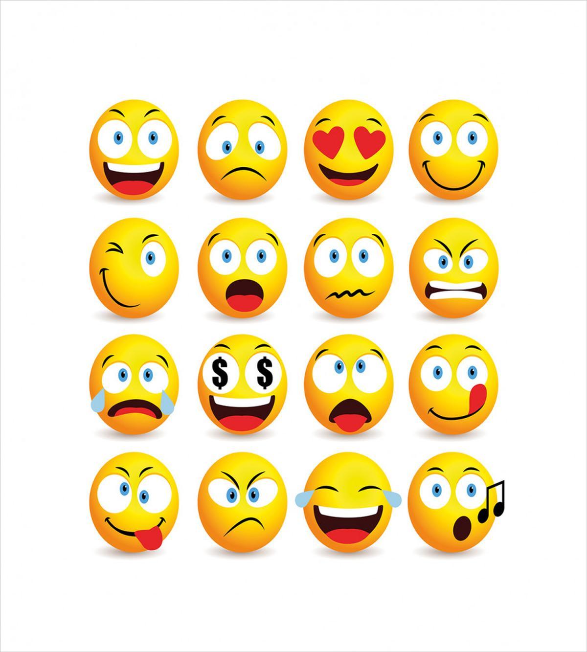 Smiley Faces Composition — Pattern