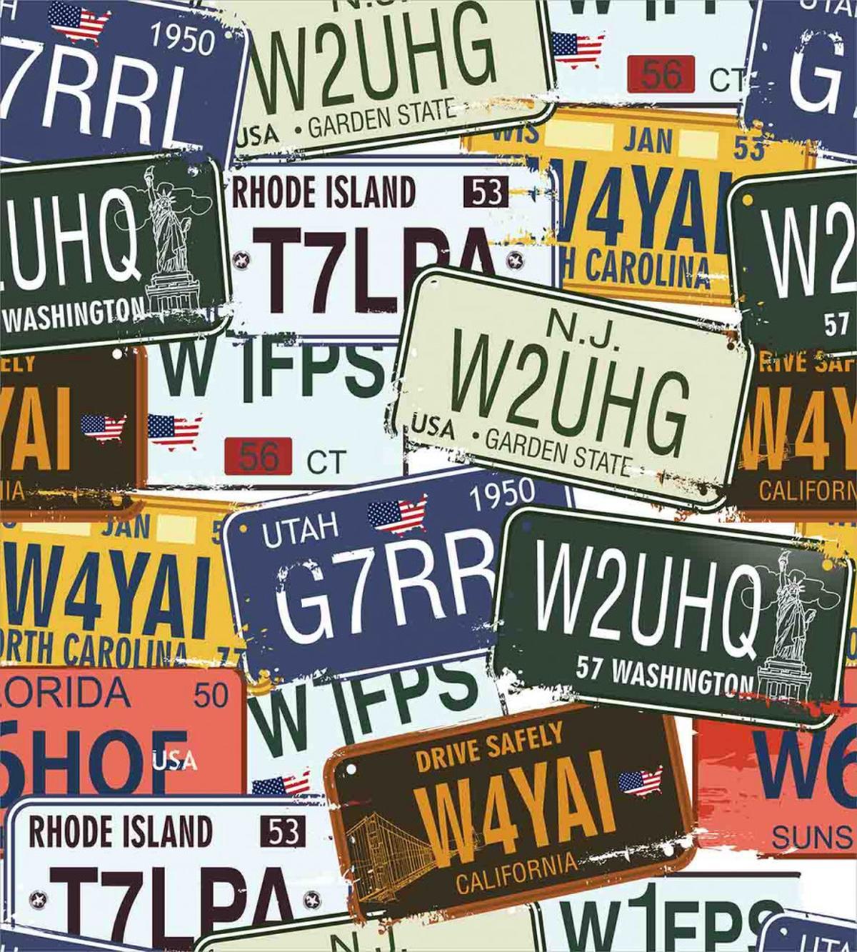 Vintage Travel Plate — Pattern