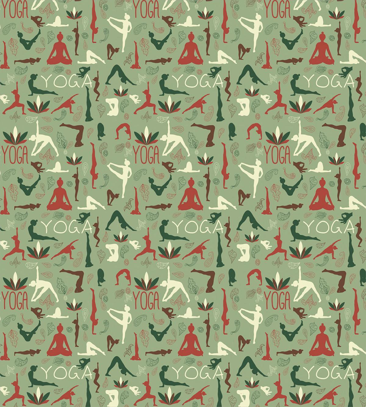 Lotus Seal Paisley Poses — Pattern