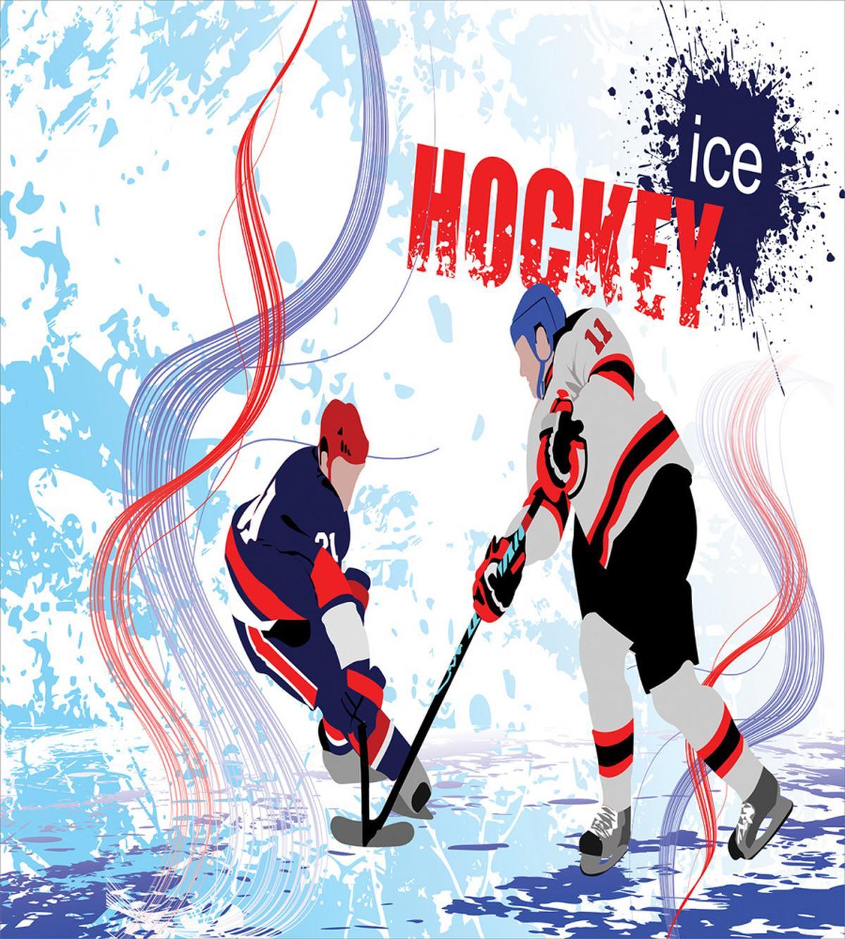Players on Skating Rink — Pattern