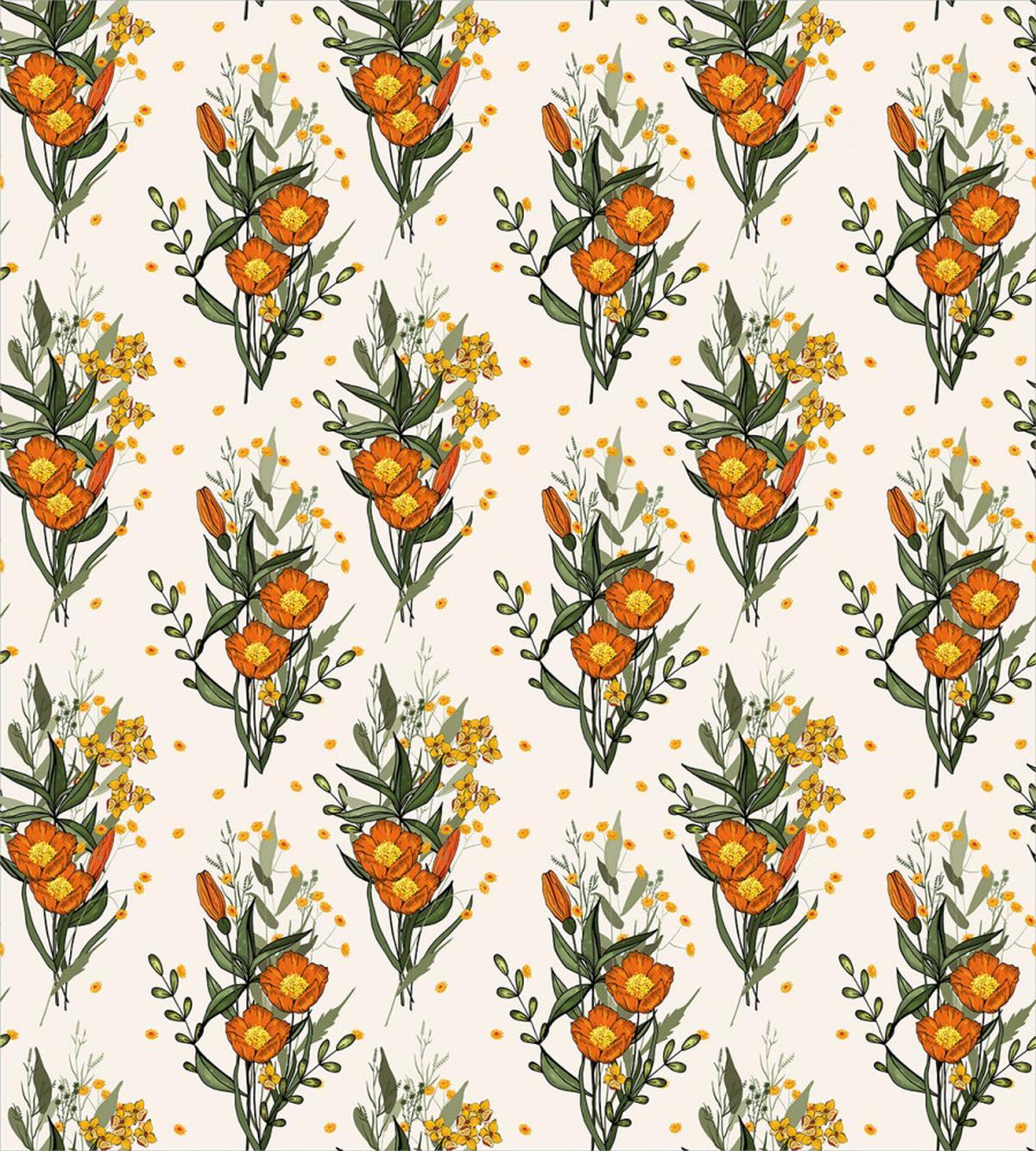 Vintage California Poppy — Pattern