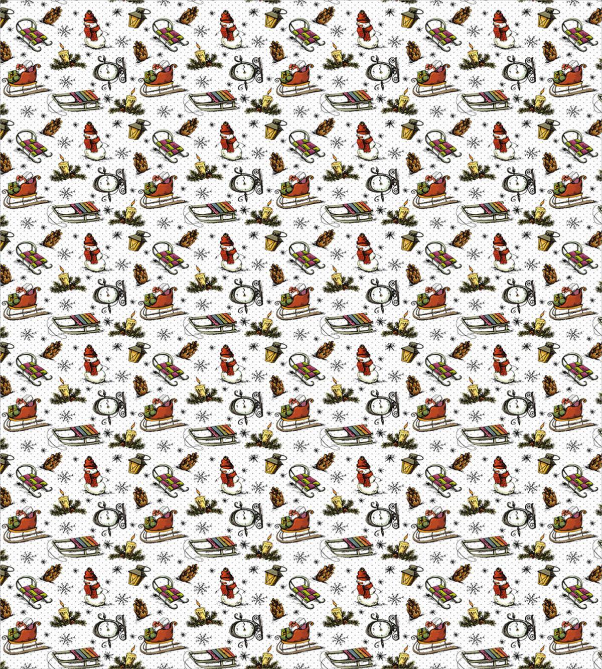 Cartoon Snowman Retro — Pattern