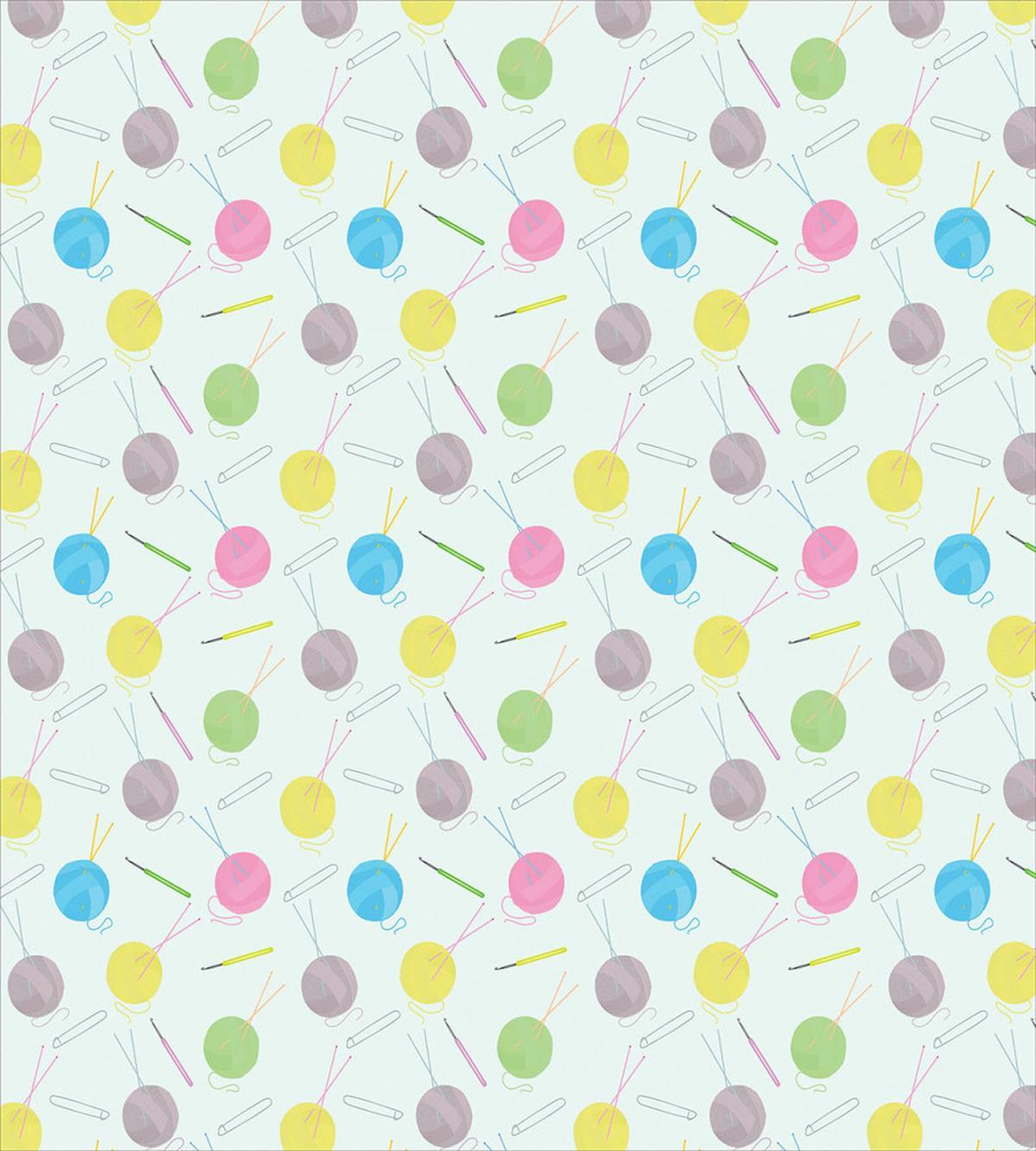Balls of Yarn and Needlework — Pattern