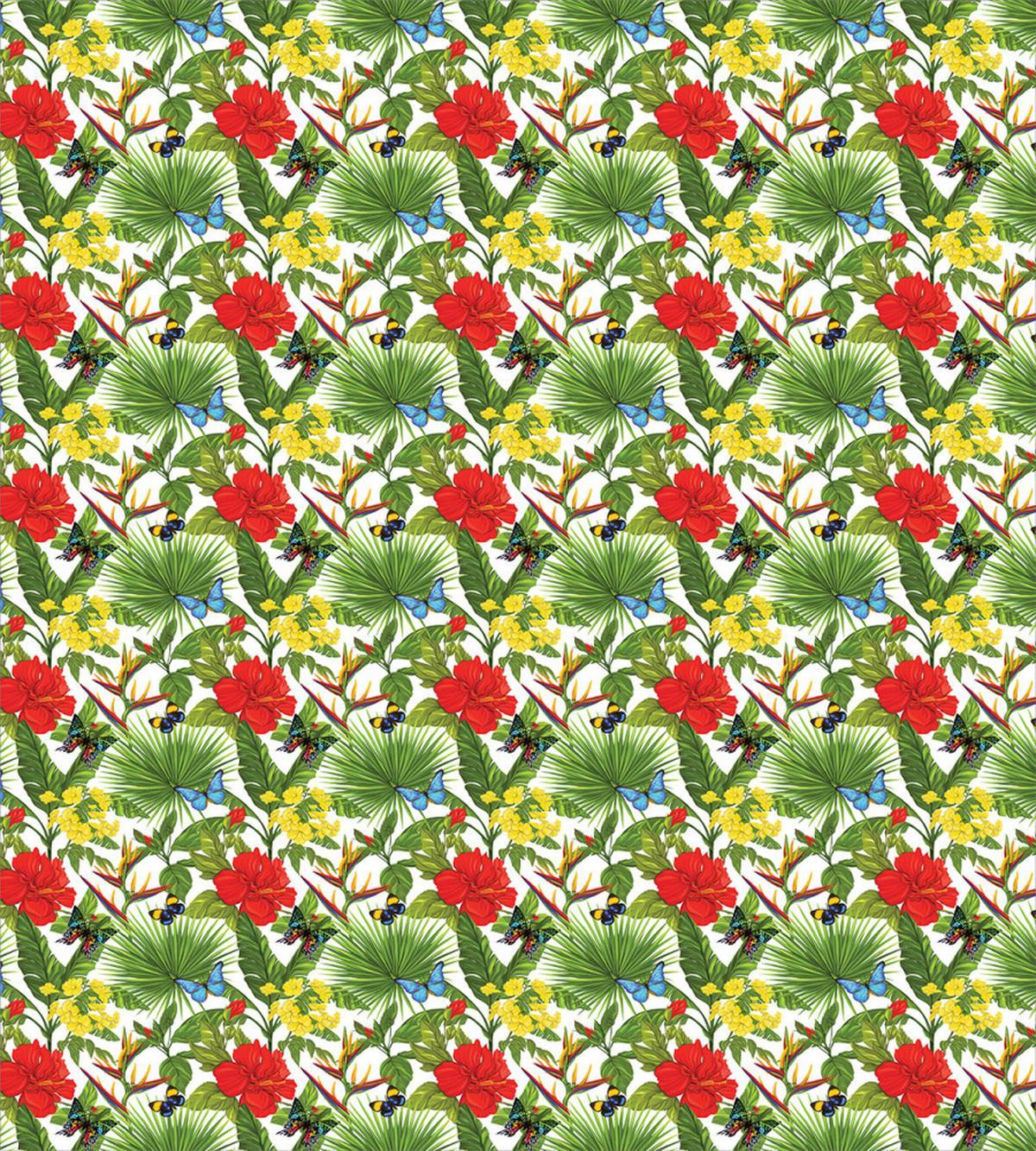 Cheerful Hibiscus Butterfly — Pattern