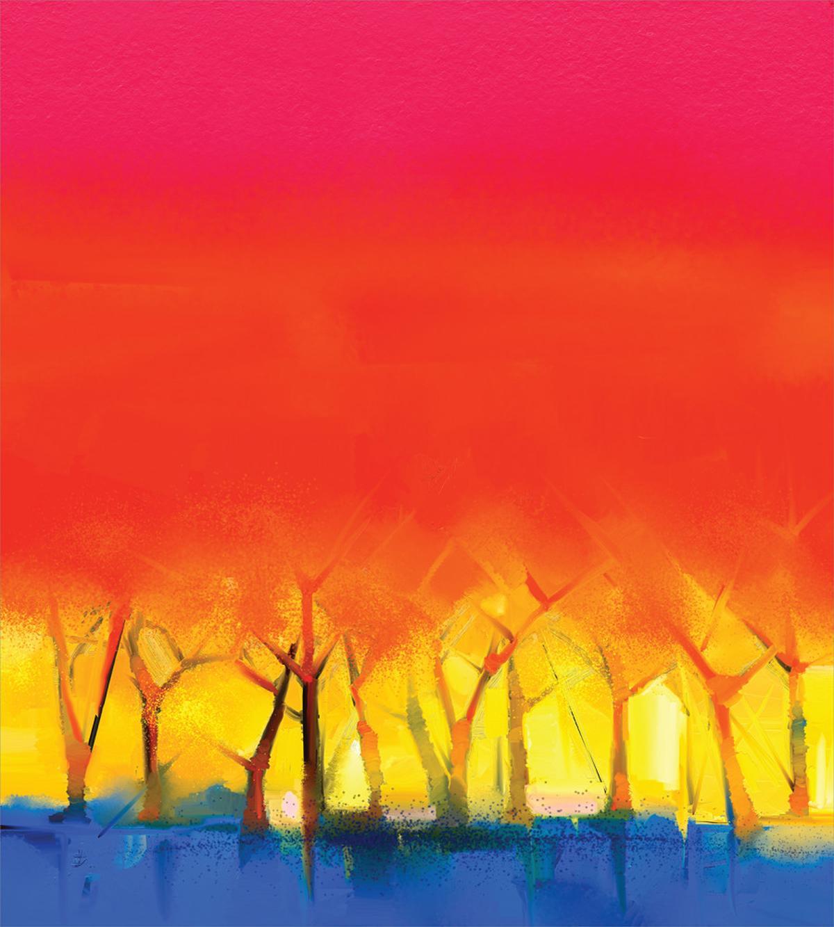 Colorful Abstract Tree — Pattern