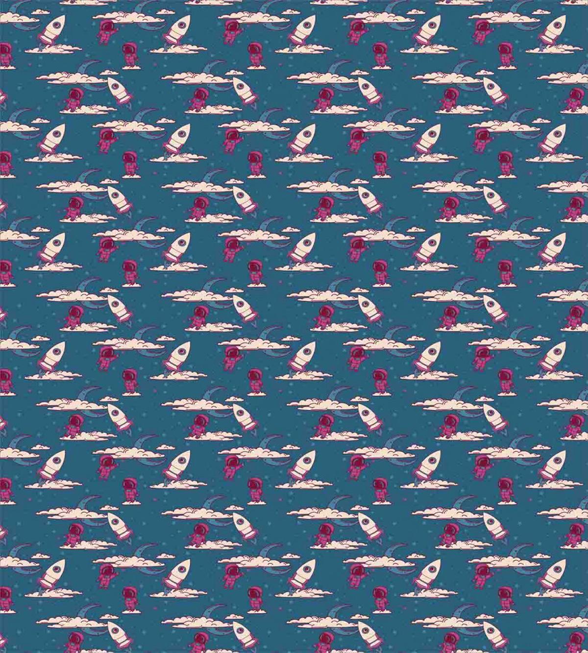 Doodle Astronauts Rockets — Pattern