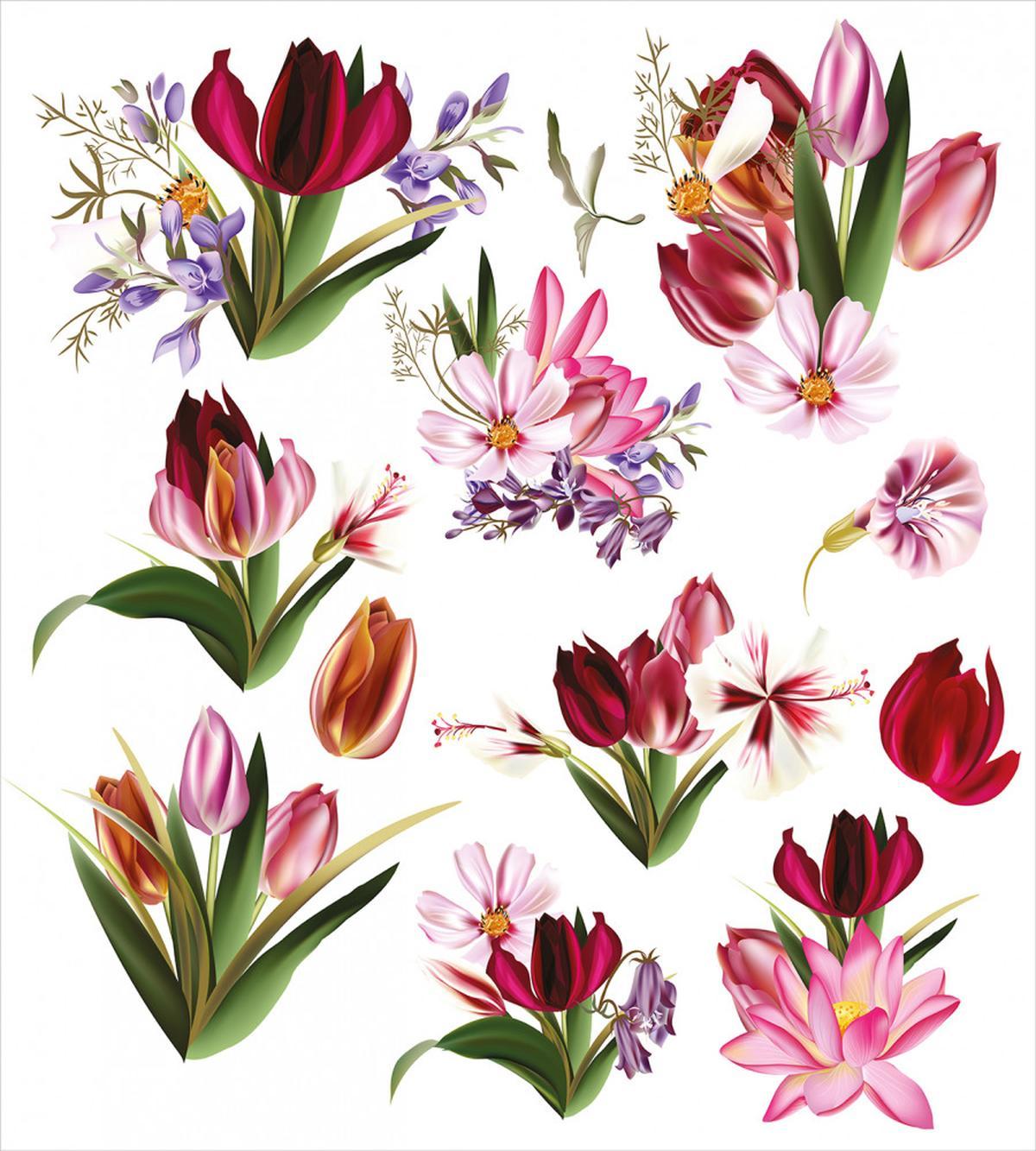 Composition of Flowers — Pattern