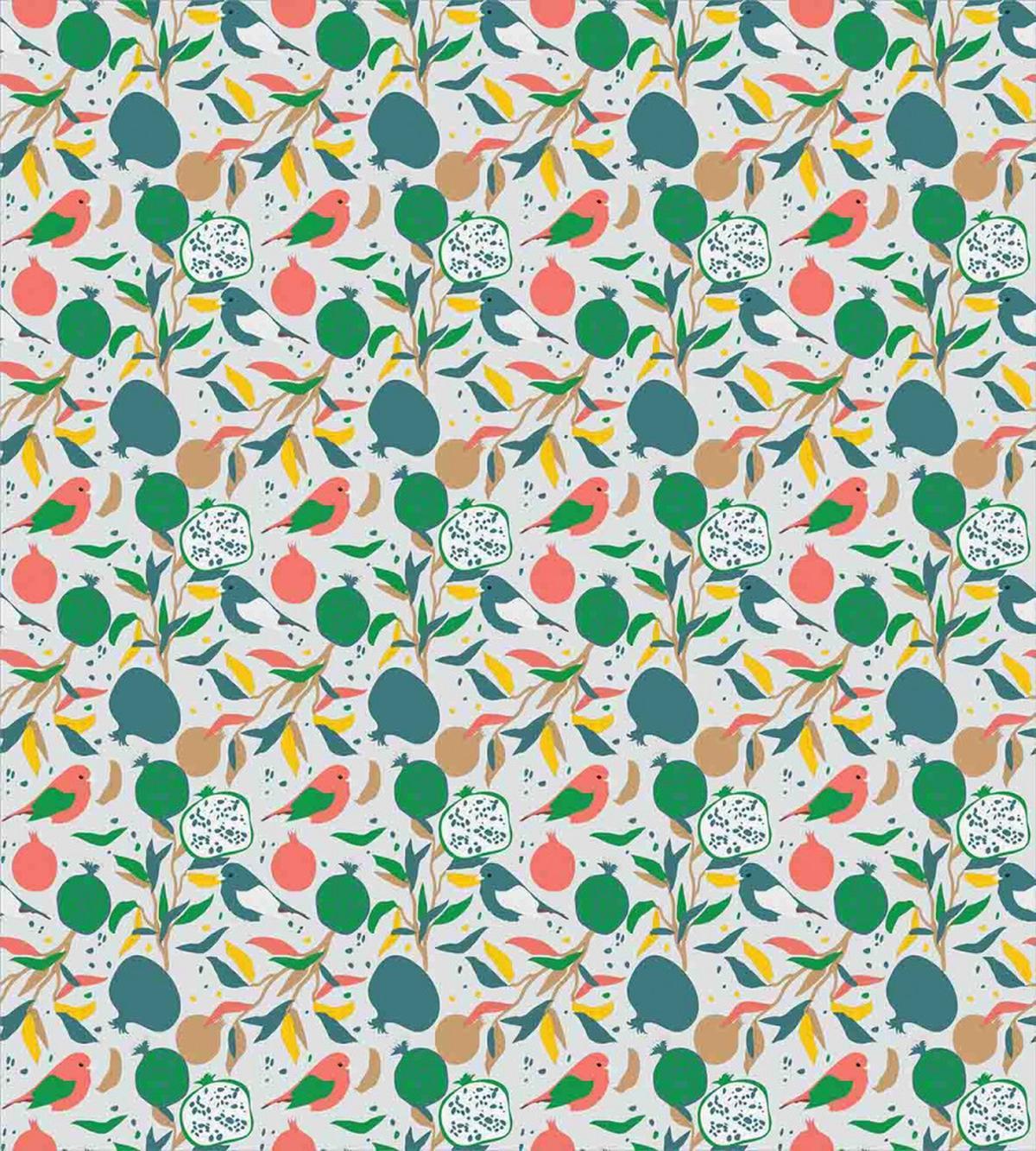 Blossoming Stalks and Birds — Pattern