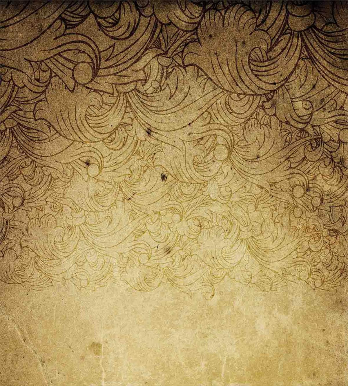 Brown Floral Ornaments — Pattern
