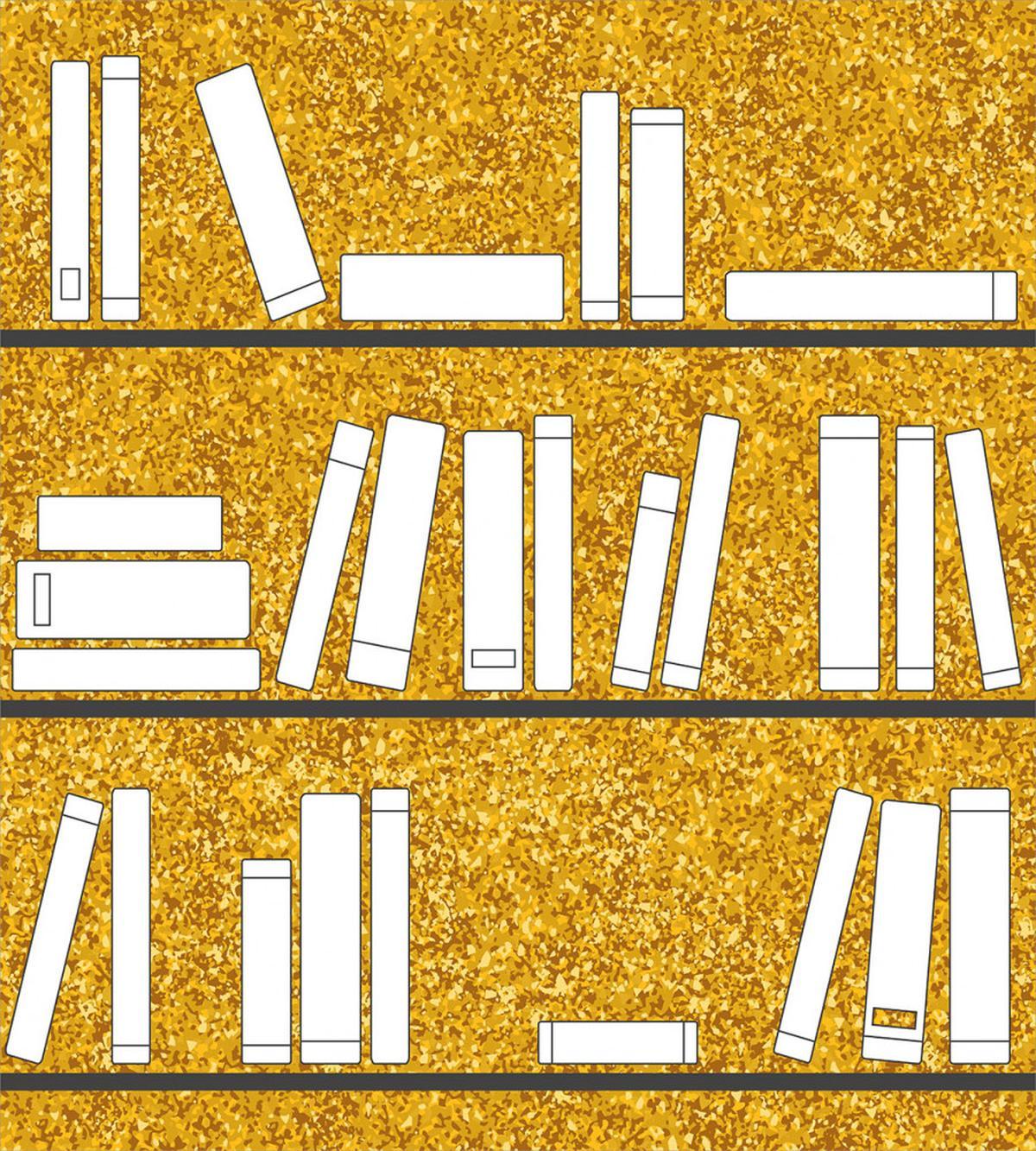 Simplistic Books on Shelves — Pattern