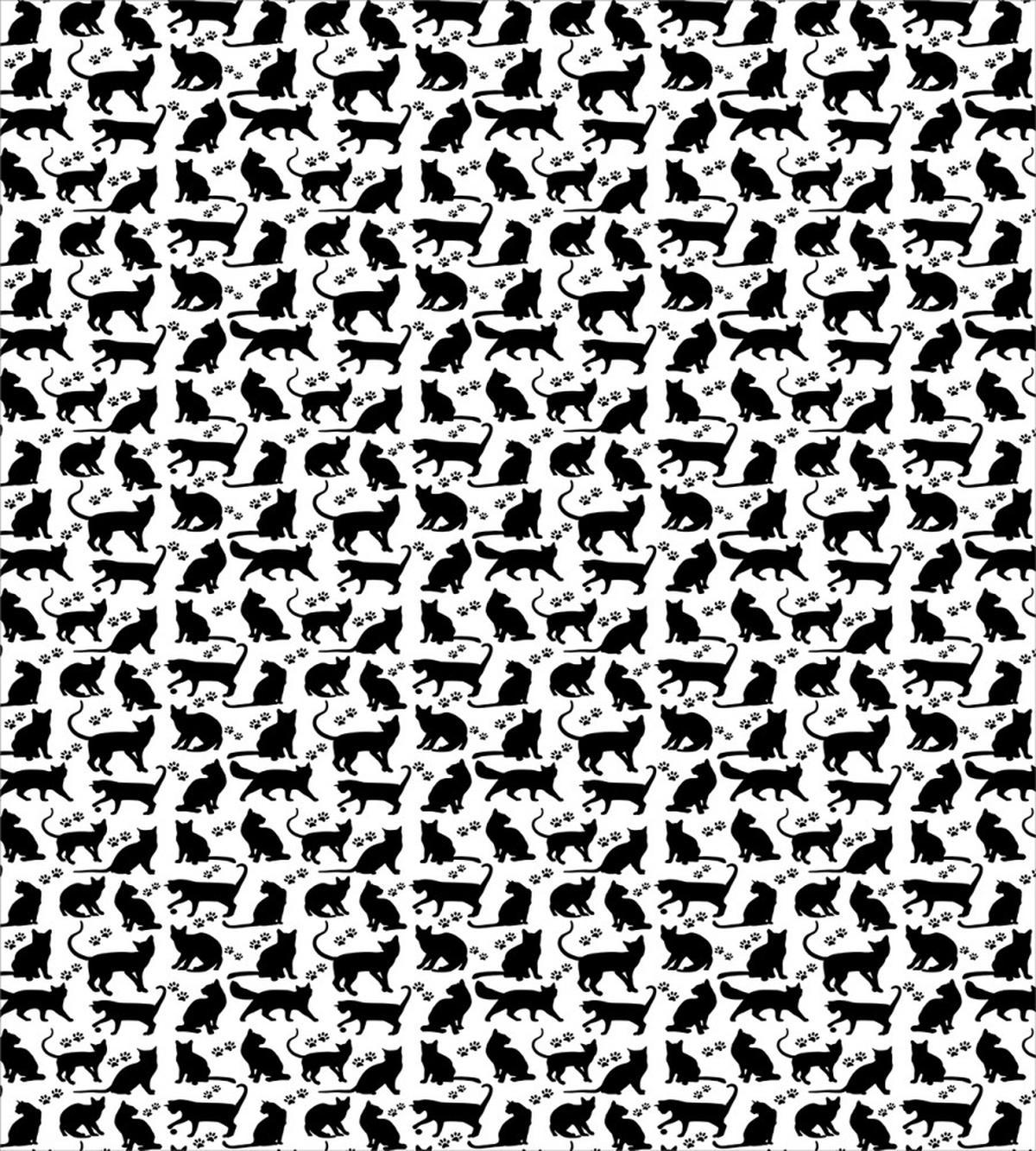 Black Silhouettes Friendly — Pattern