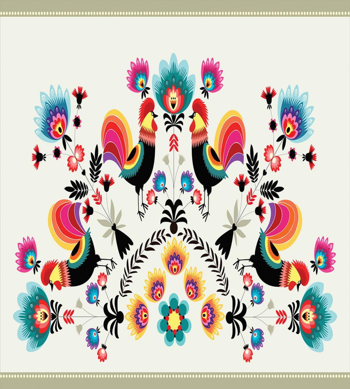 Roosters — Pattern