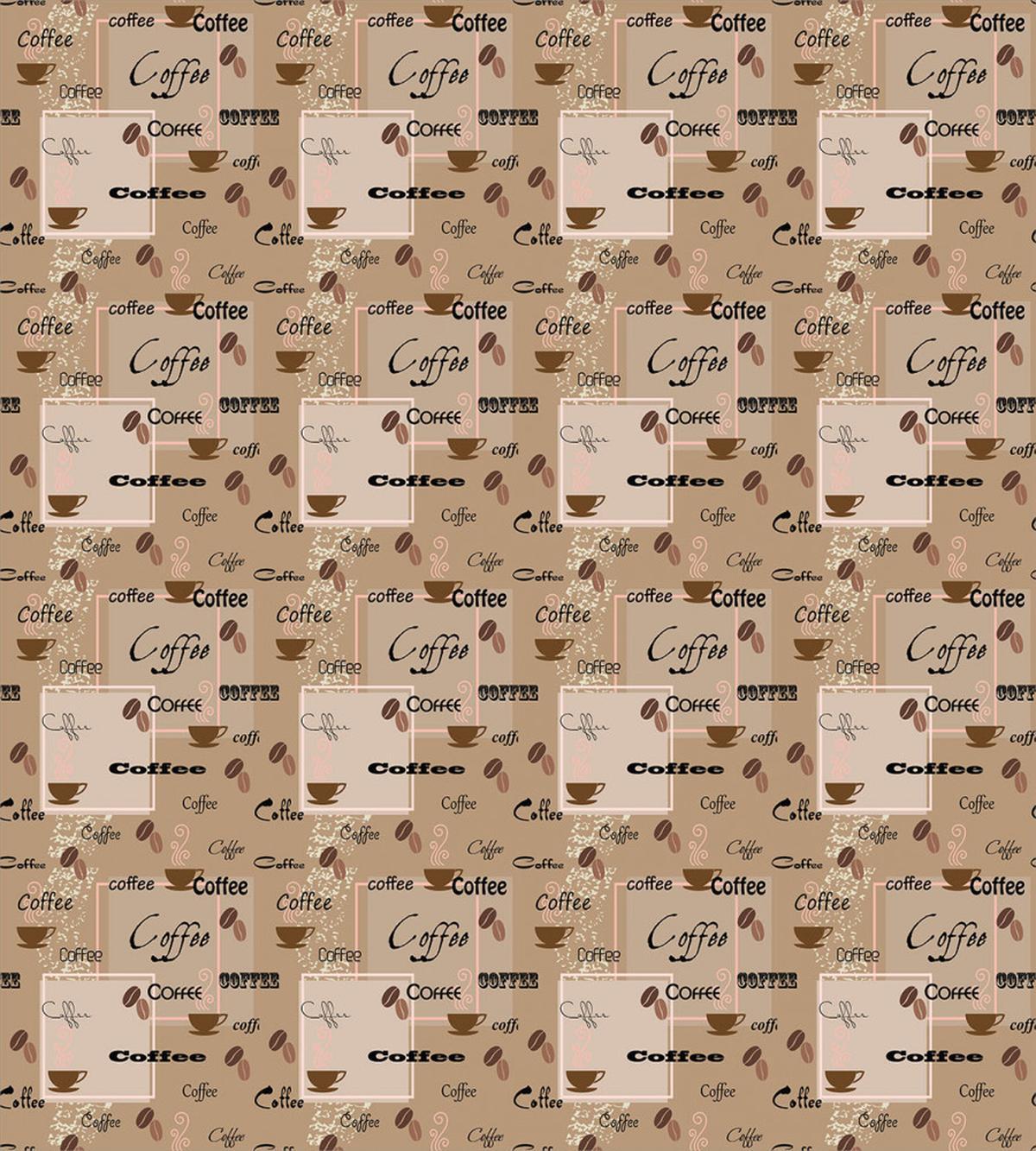 Coffee Typography Beans — Pattern