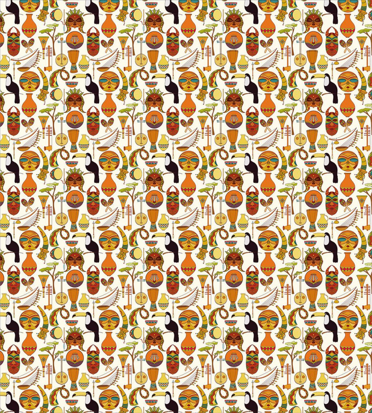 Toucans and Cultural Items — Pattern