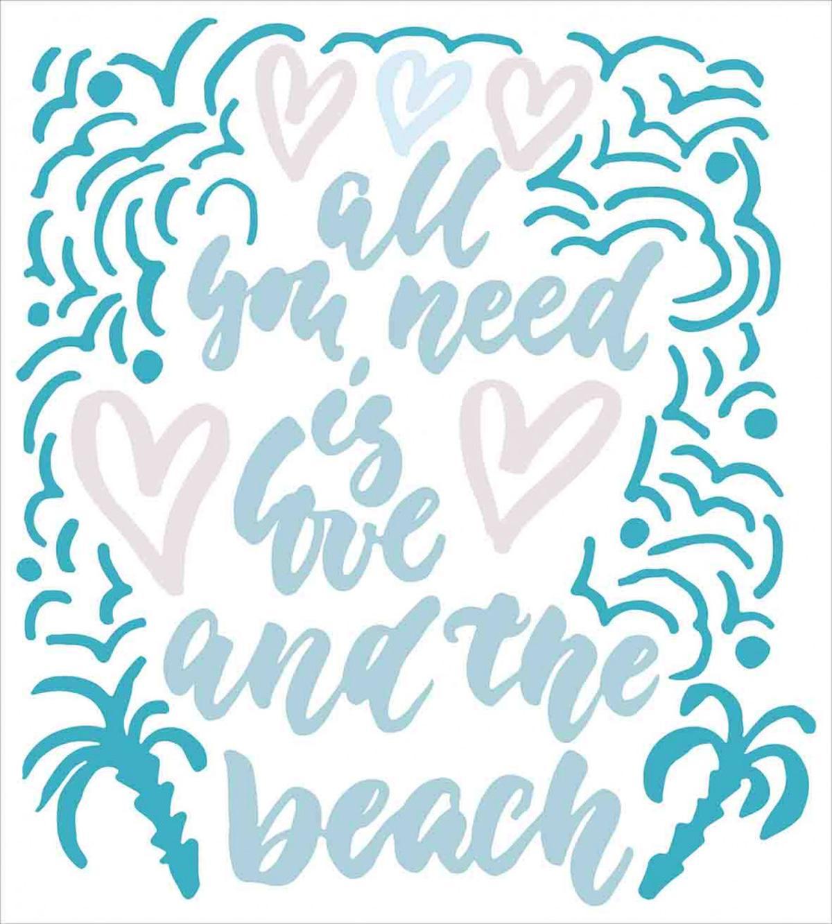 Wavy Lines Nautical Love — Pattern