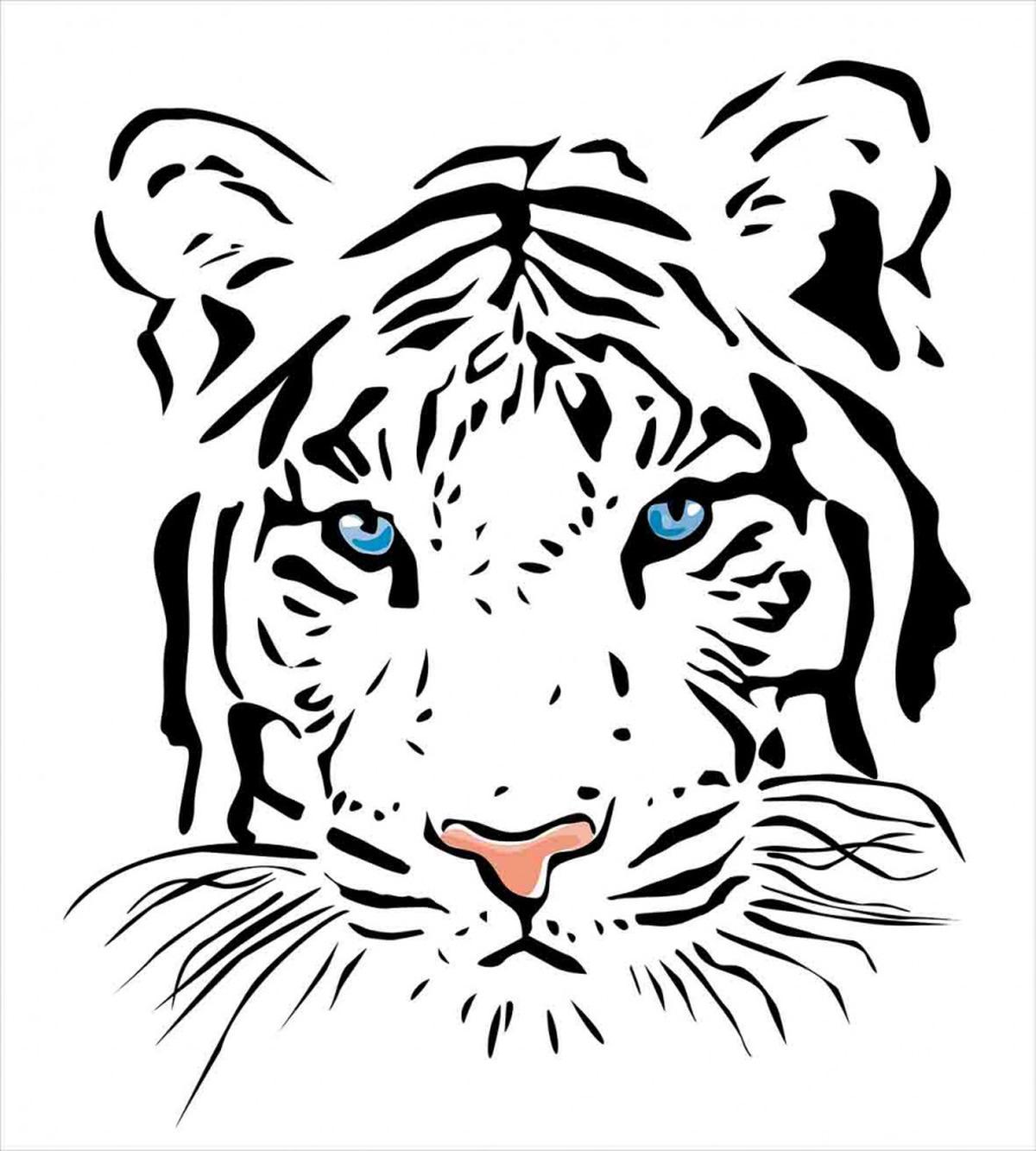 Tiger Ocean Blue Eyes — Pattern