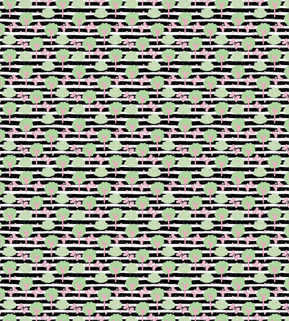 Childish Butterfly and Tree — Pattern