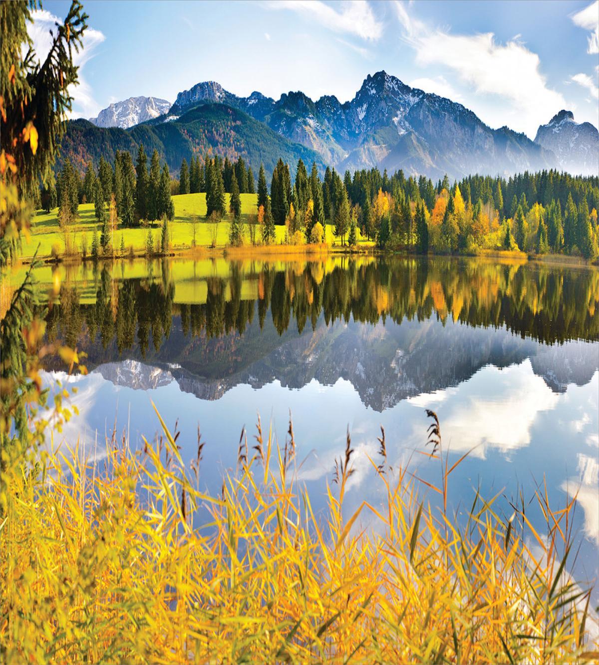Country Scene and Lake — Pattern