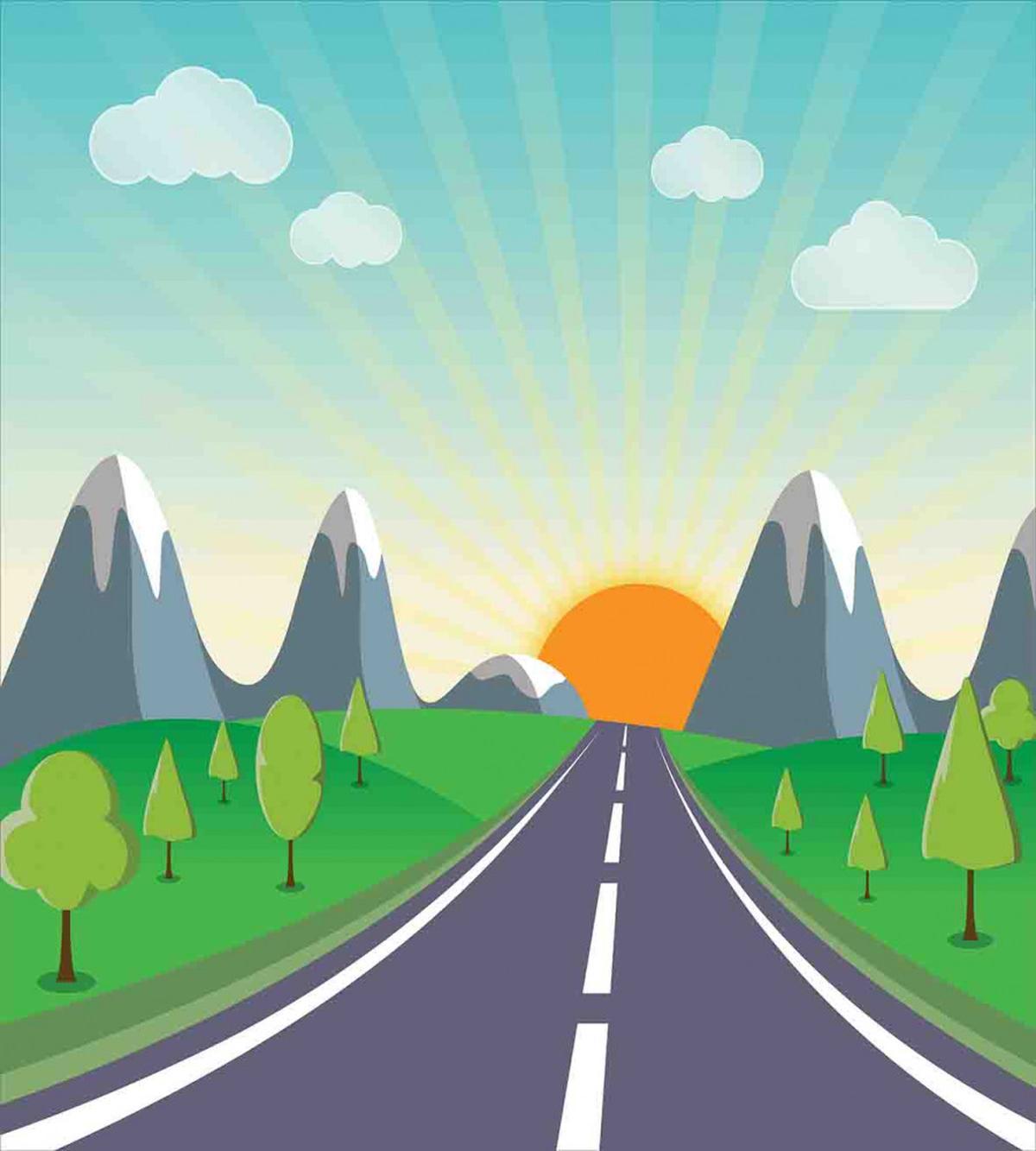 Road Trip Forest — Pattern