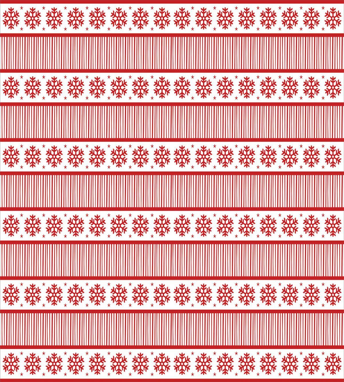 Winter Snowflakes Stripes — Pattern