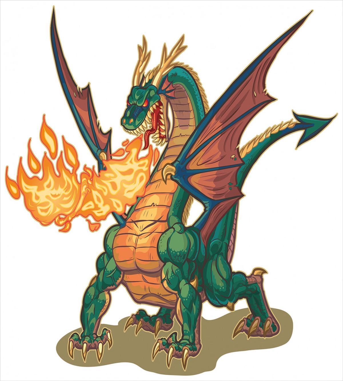Mythical Monster Mascot — Pattern