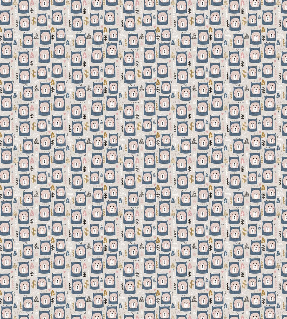 Childish Bear Faces Pattern — Pattern