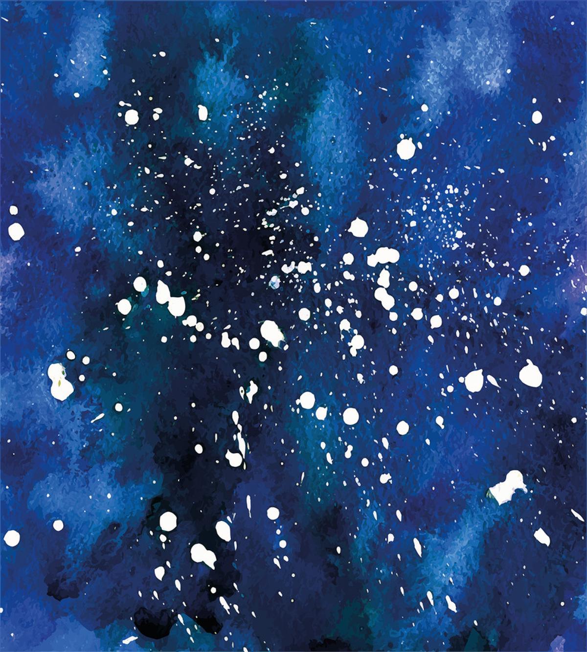 Grunge Space Theme Art — Pattern