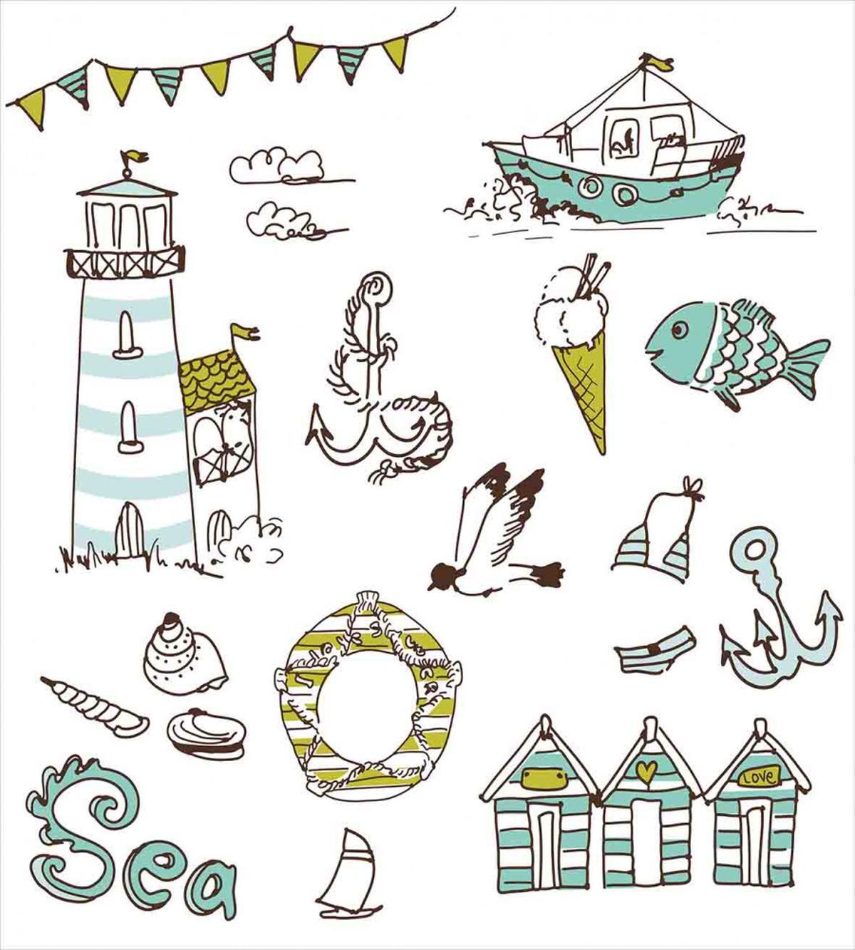 Lighthouse Anchor Seagull — Pattern