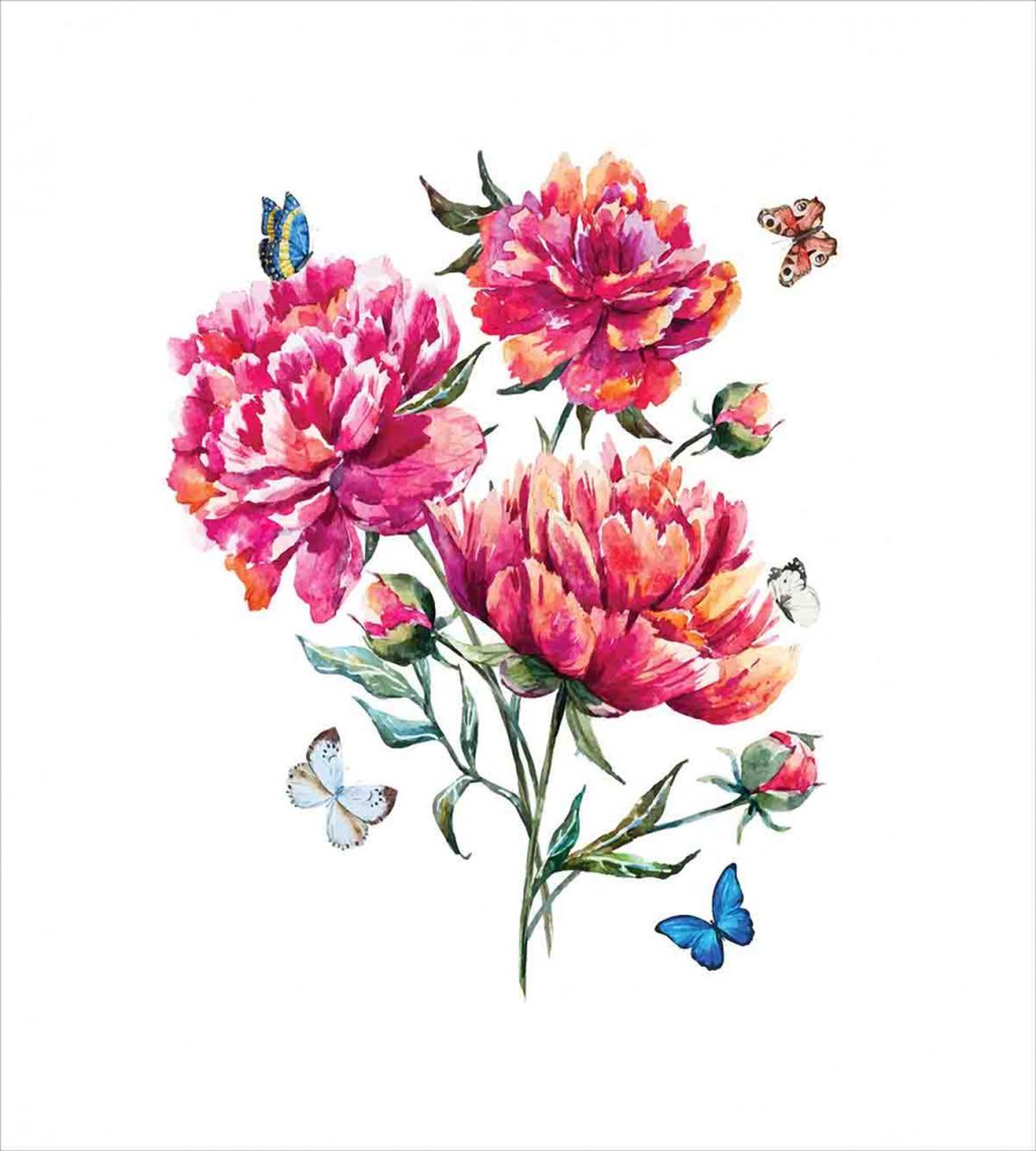 Carnation Bouquet Nature — Pattern