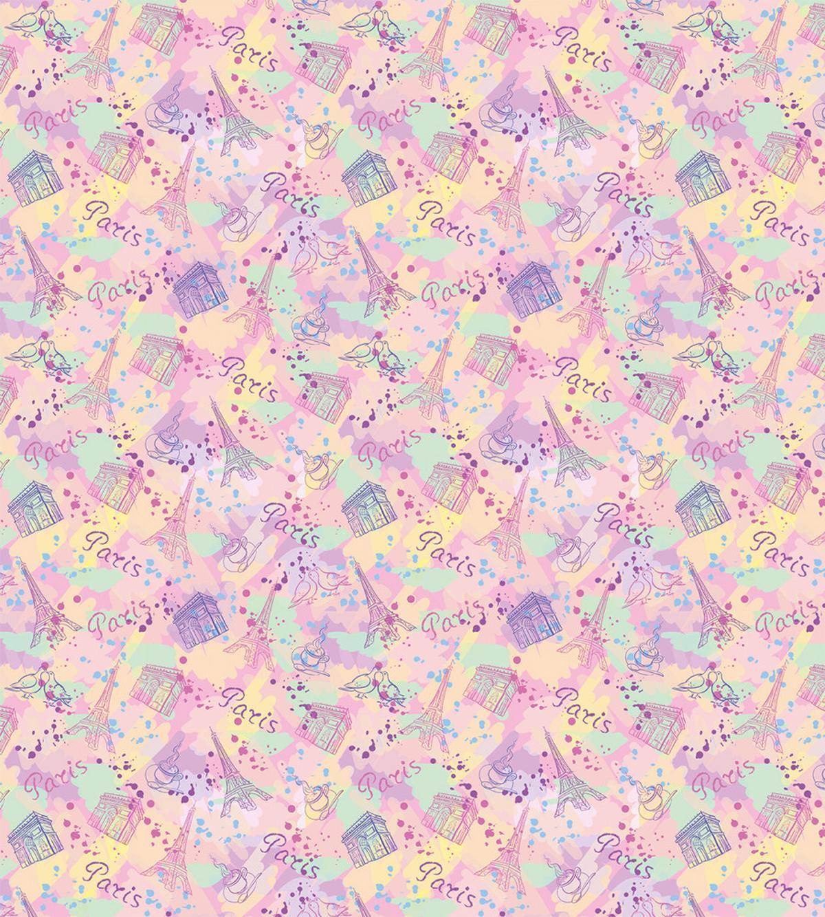 Coffee Eiffel Soft Colors — Pattern