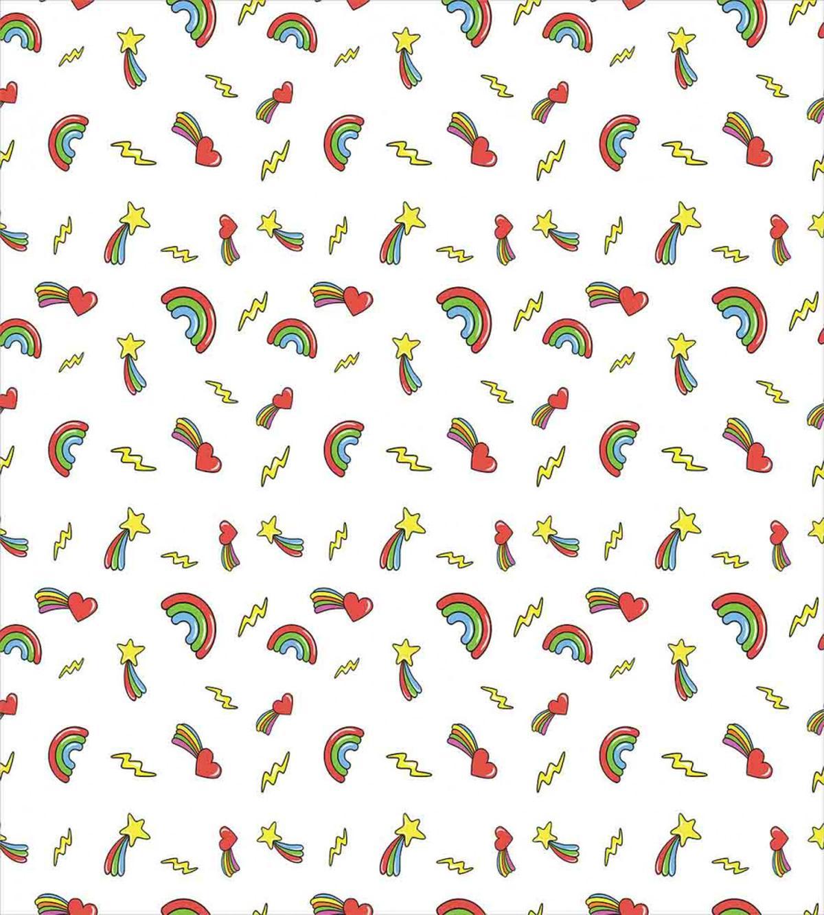 Hearts Stars Rainbow — Pattern