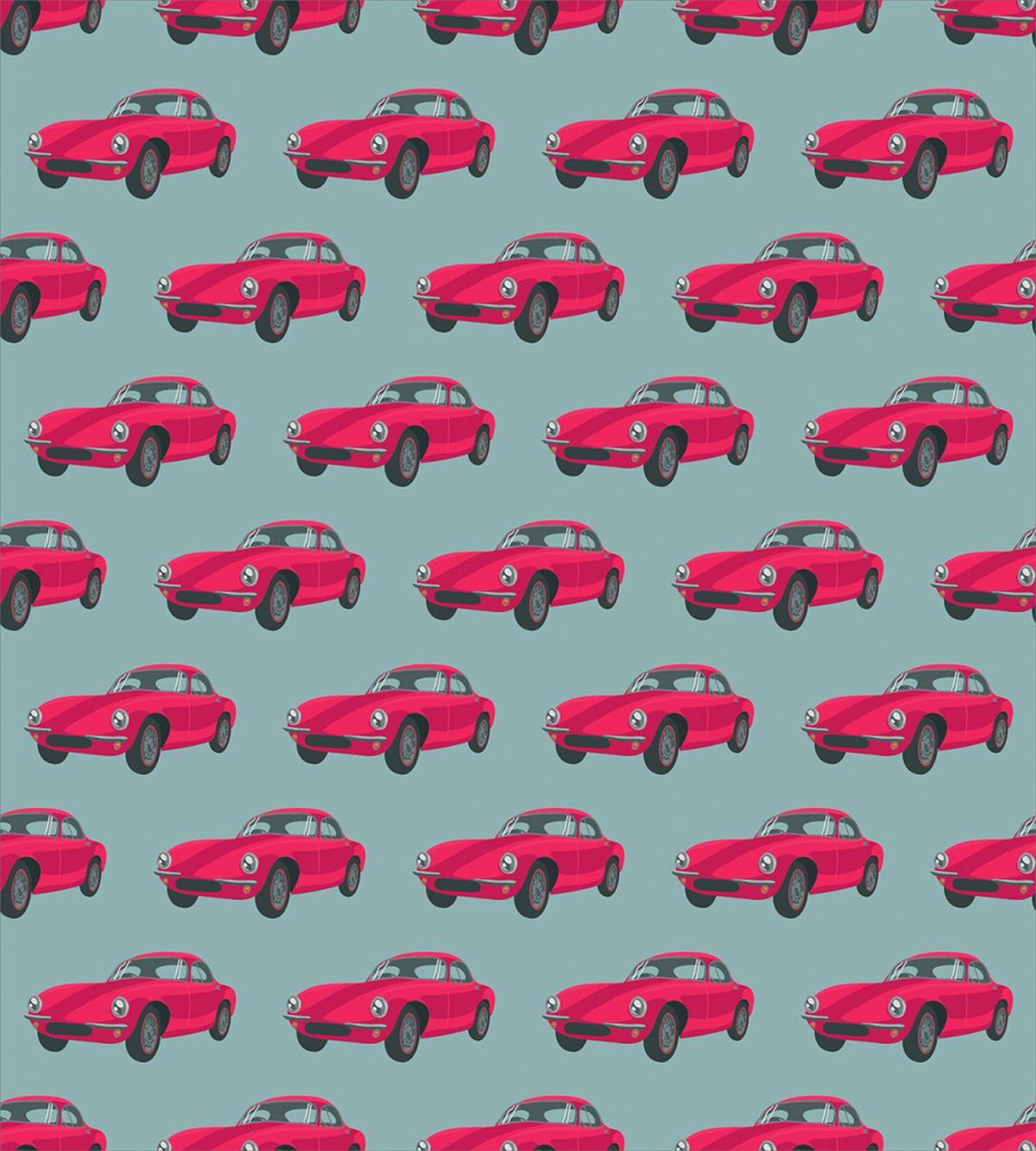Retro Vehicle from Sixties — Pattern