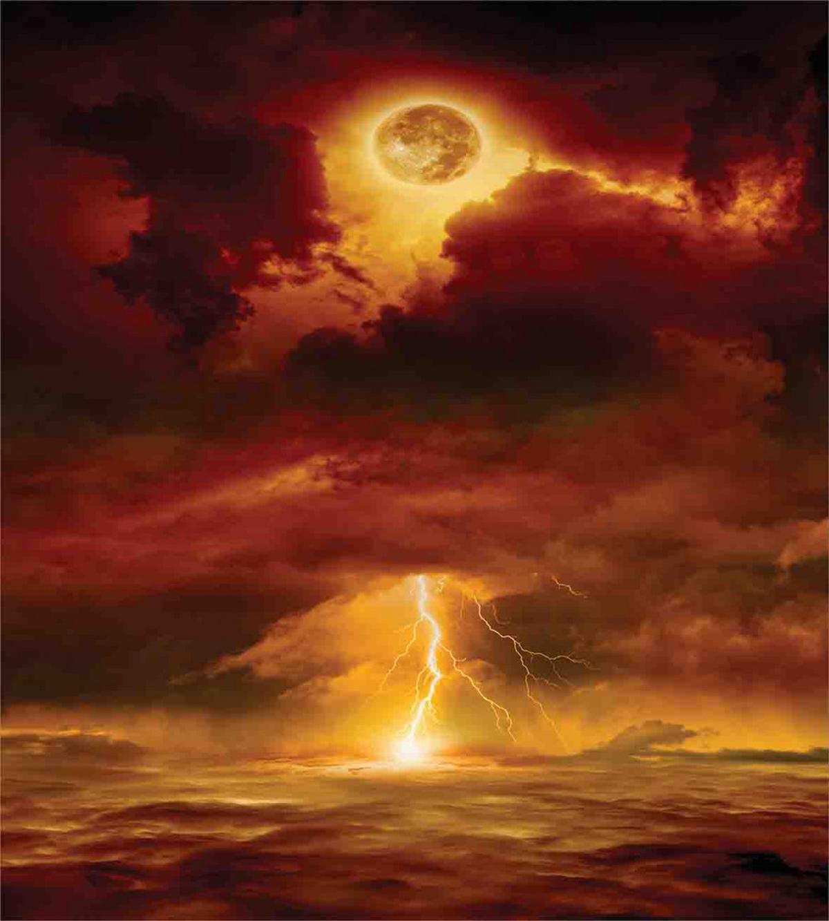 Storm Full Moon Beams — Pattern