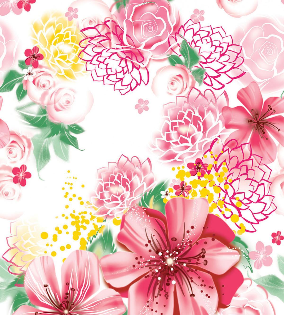 Flowers and Dots — Pattern