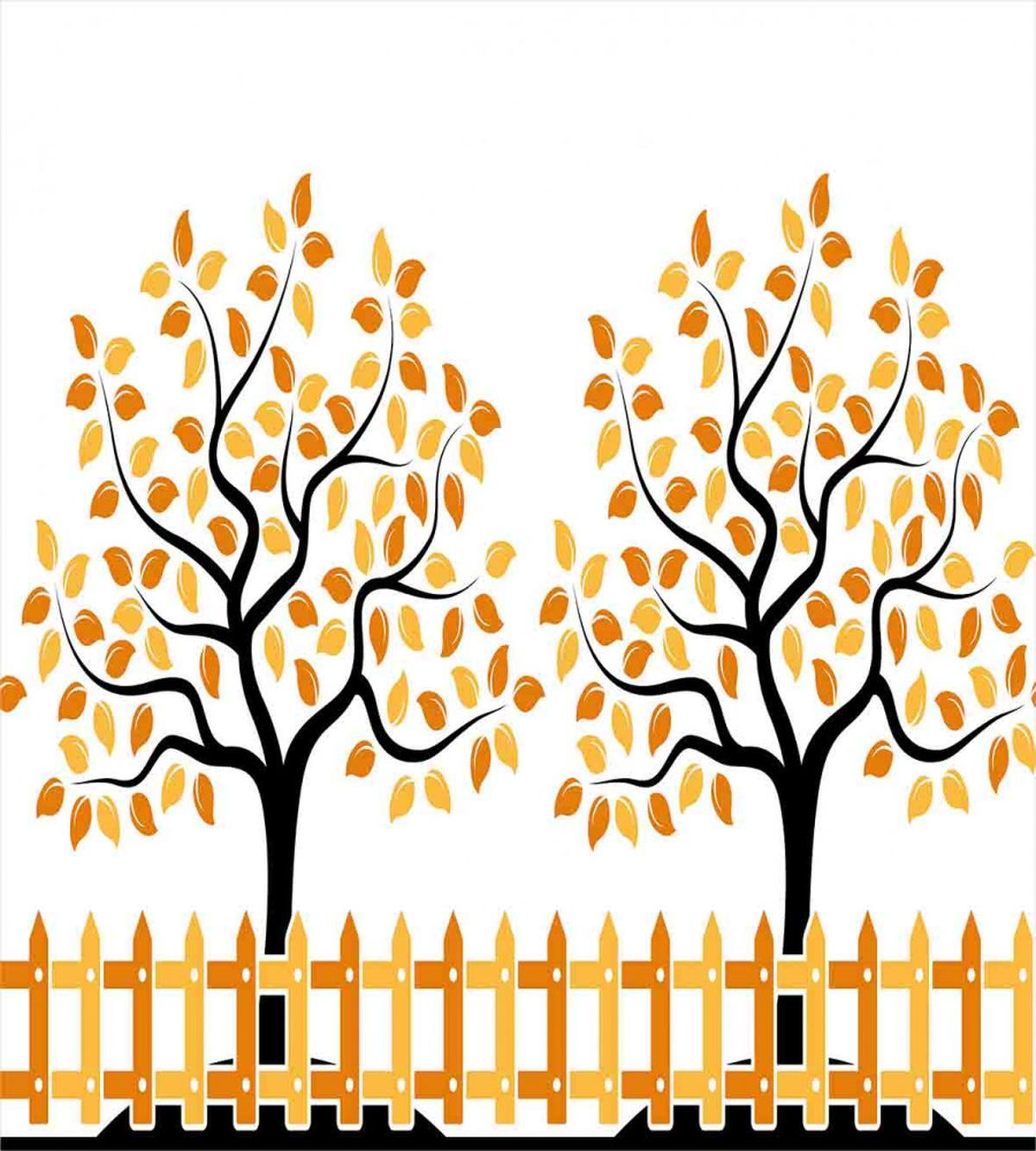 Fall Autumn Trees — Pattern