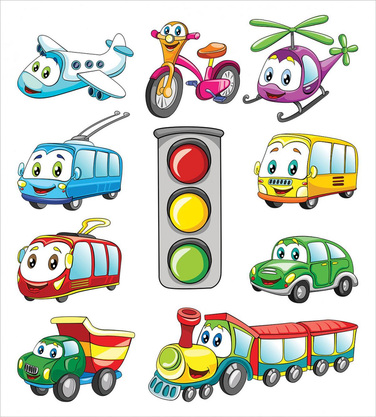 Cheerful Transportation — Pattern