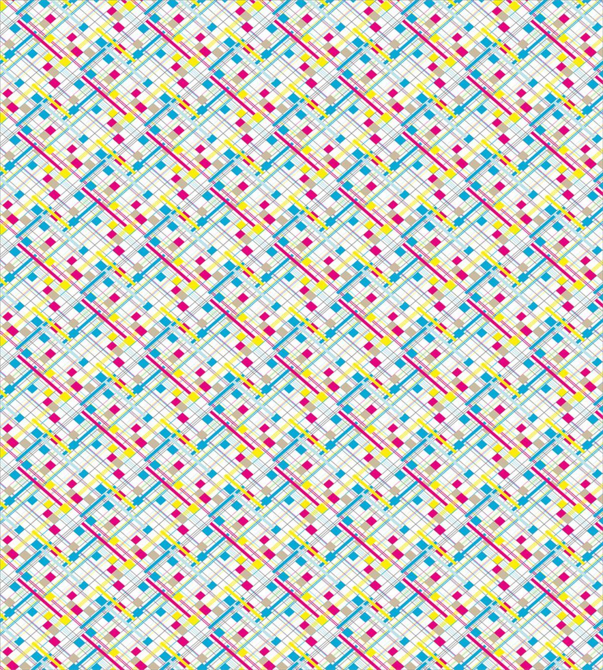 Colorful Grid Cubism — Pattern