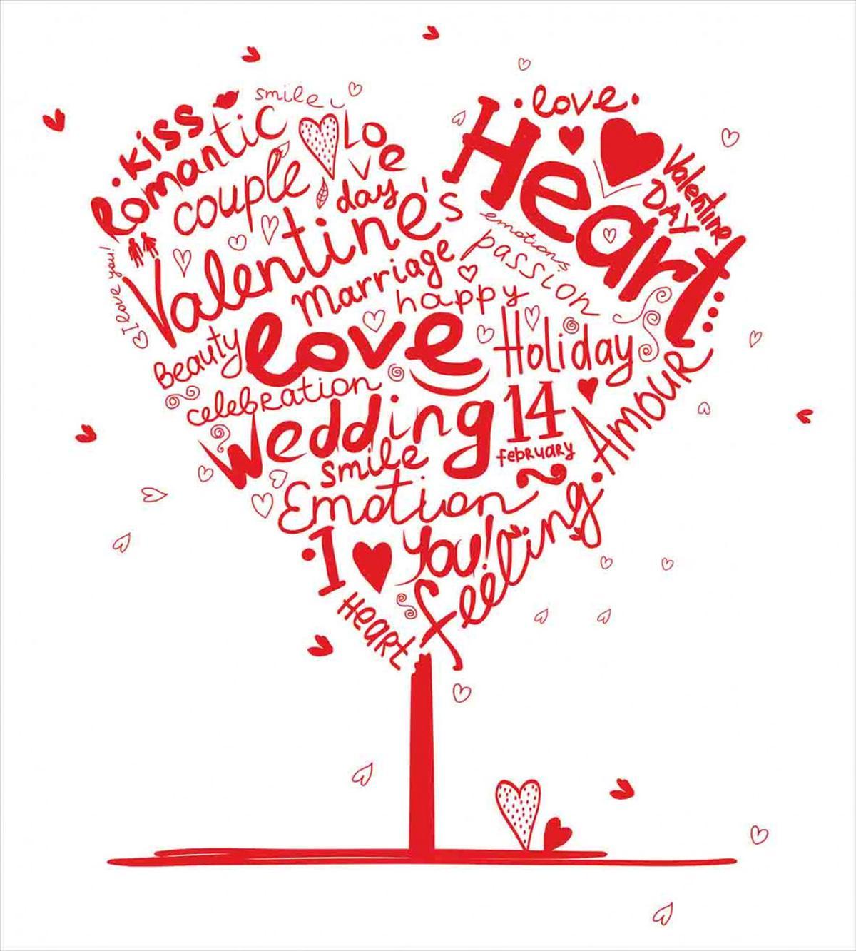 Heart Shaped Happy Tree — Pattern