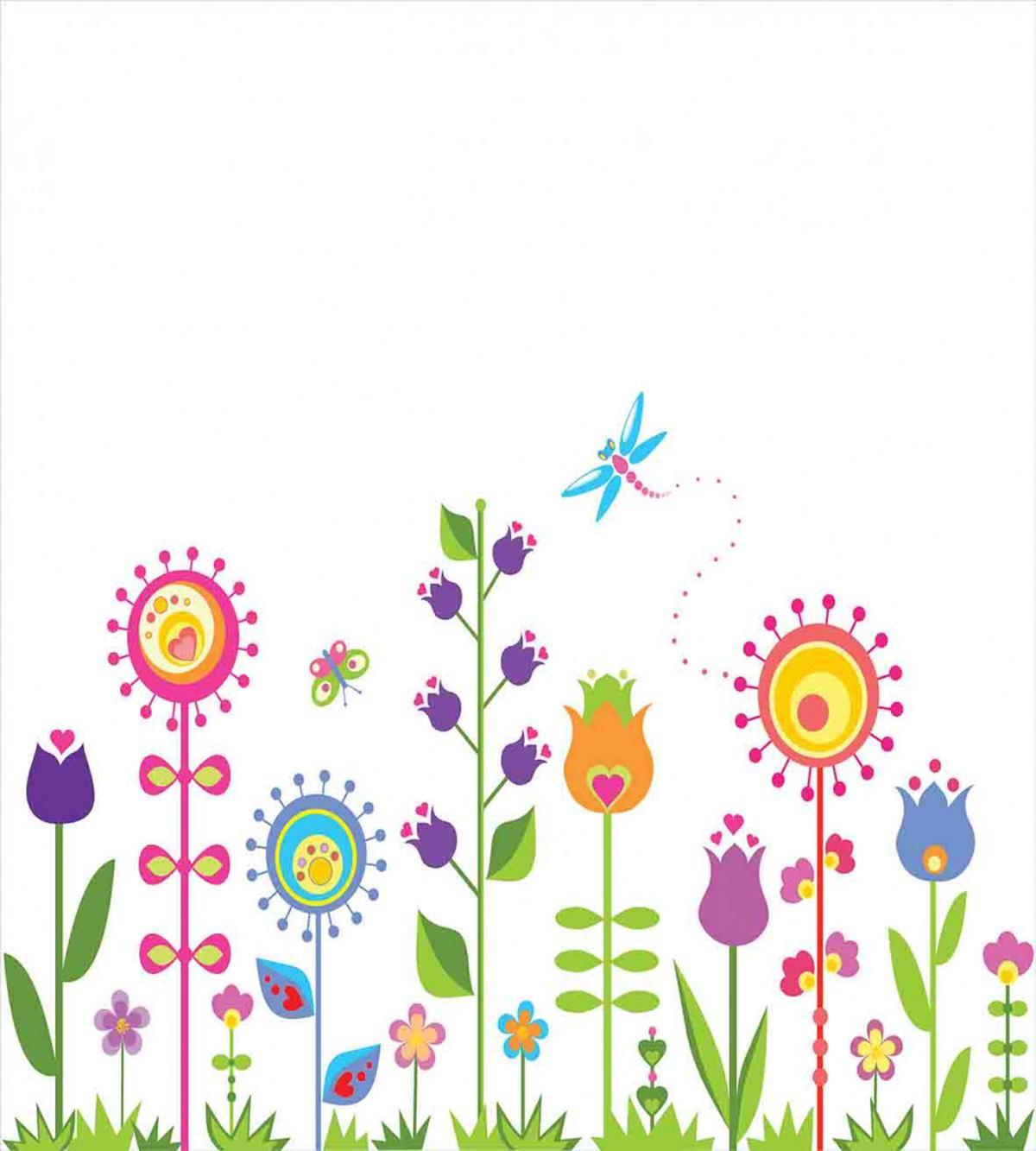 Floral Cartoon Art — Pattern