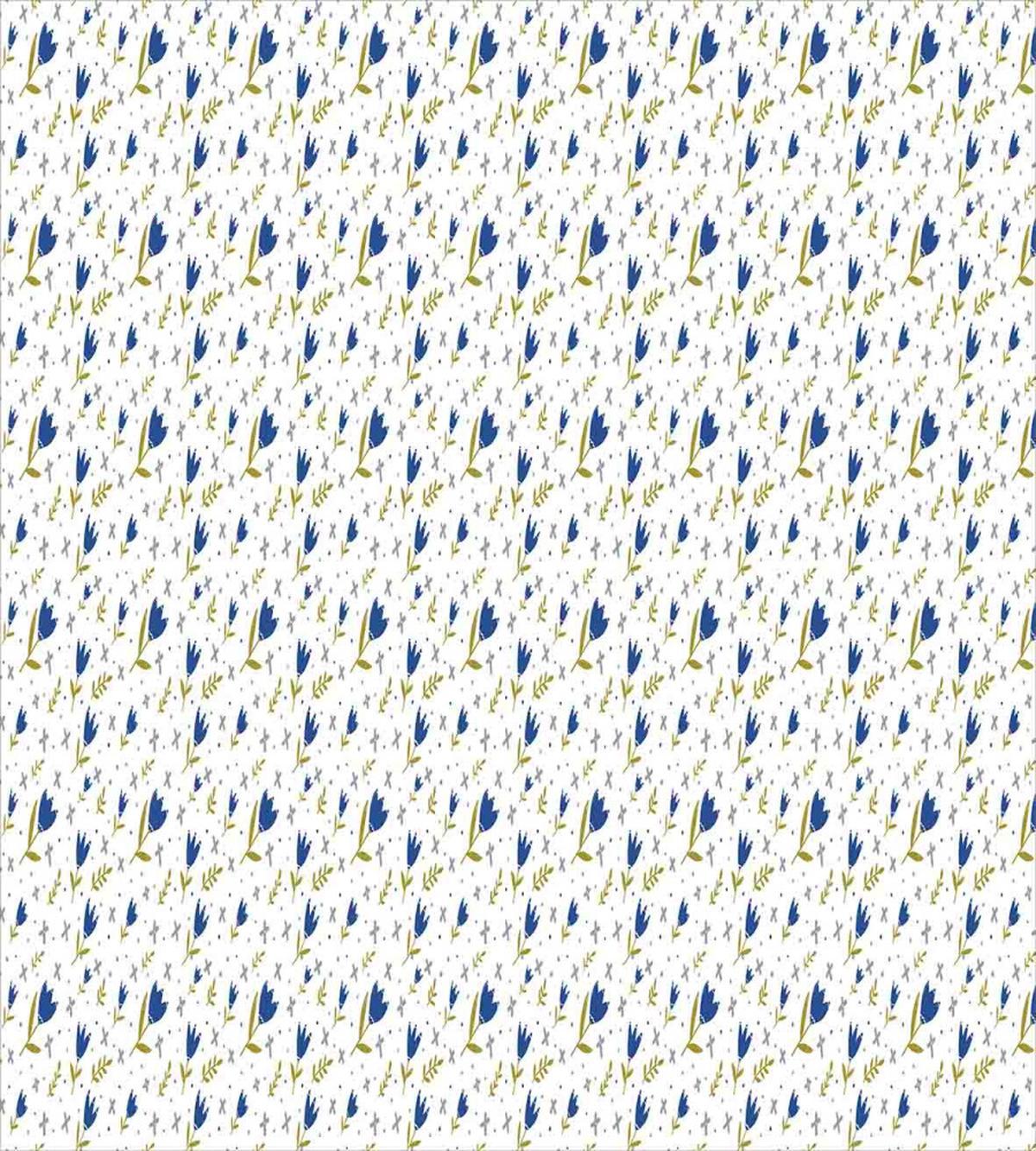 Blossoming Blue Tulips — Pattern