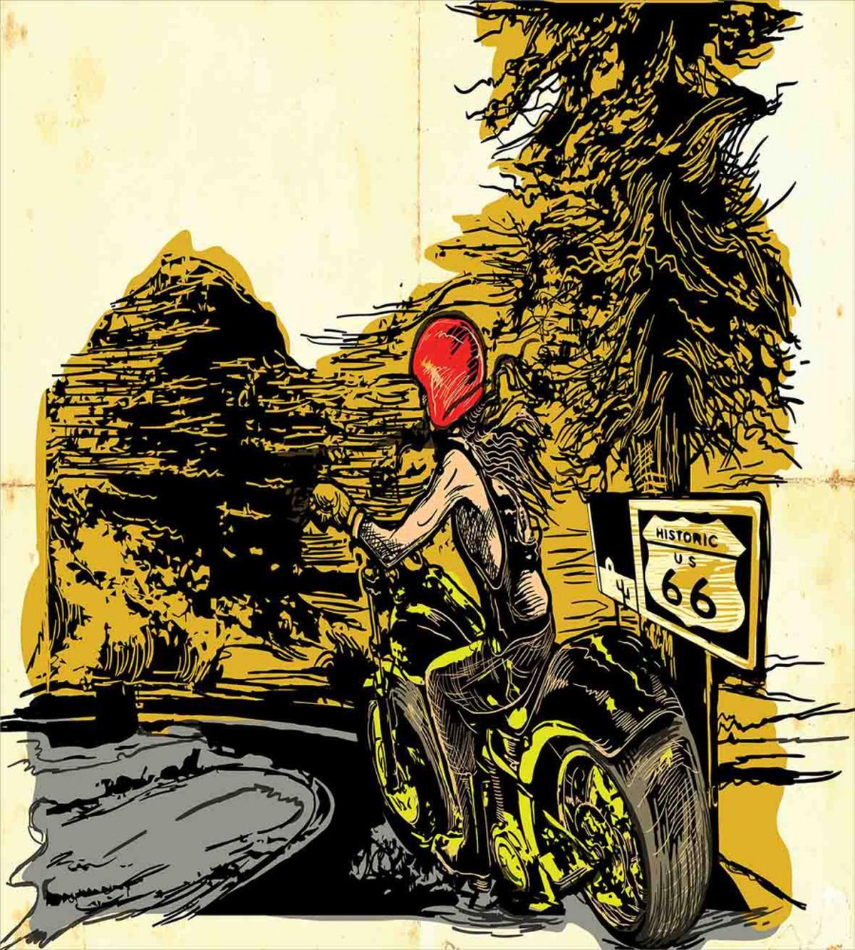 Girl on a Chopper — Pattern
