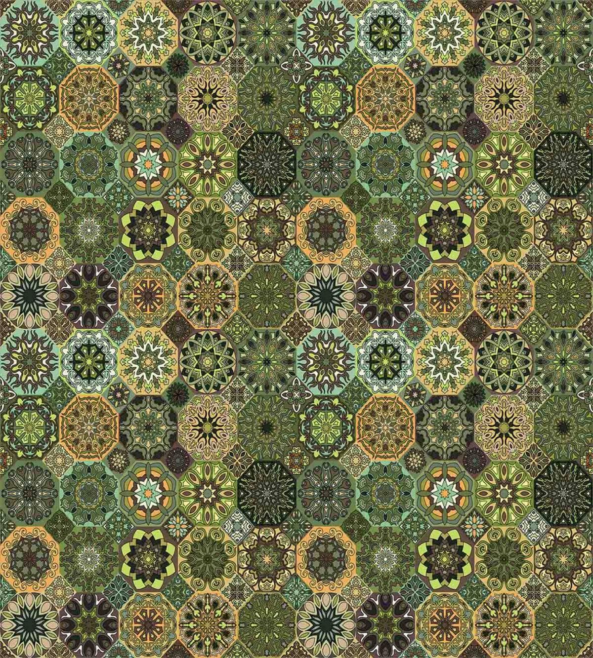 Oriental Floral Octagon — Pattern