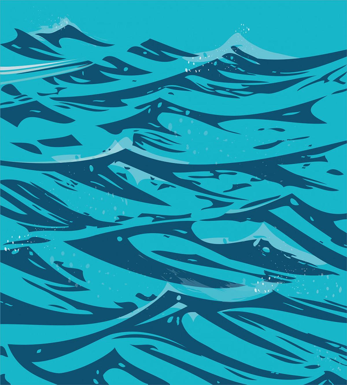Abstract Waves Art — Pattern