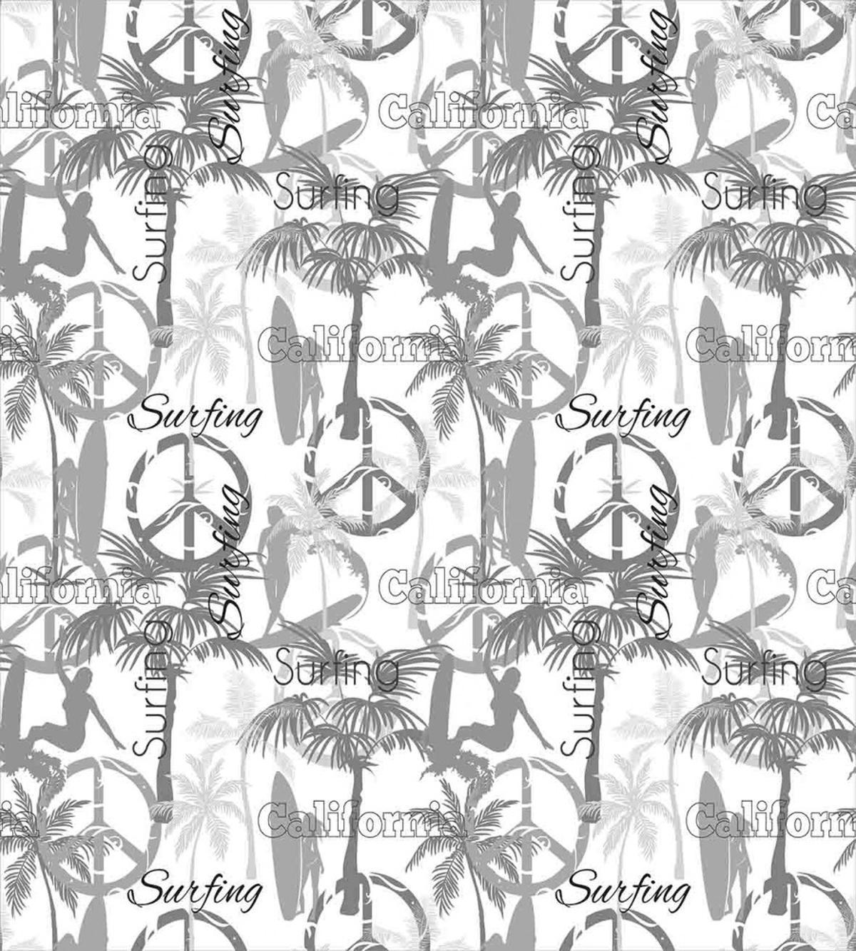 Surfer Woman in Ocean — Pattern