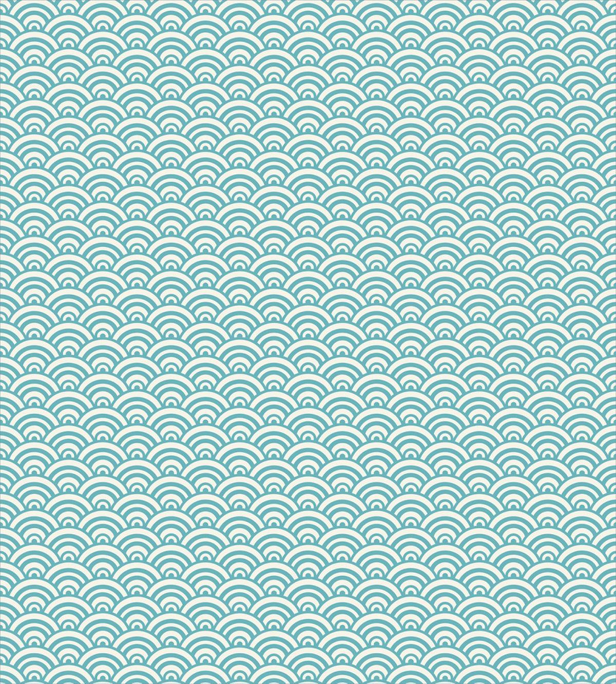 Curvy Lines Bubbles Sea — Pattern